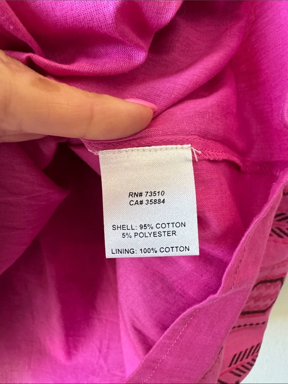 Ivy Jane Smocked Waist Pink Tribal Print Midi Skirt